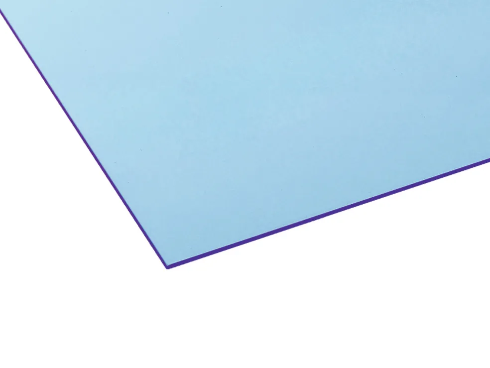 Akrylskiva Blå/blank 3 x 750 x 1000 mm Rias