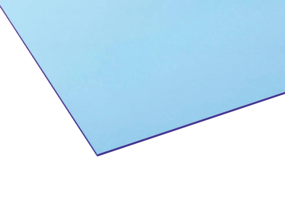 Akrylskiva Blå/blank 3 x 750 x 1000 mm Rias
