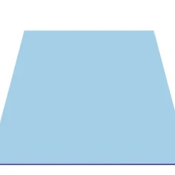 Akrylskiva Blå/blank 3 x 750 x 1000 mm Rias