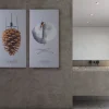 Akustikbild Art-Acoustic Kotten Ljusgrå Fibrotech