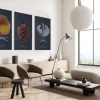 Akustikbild Art-Acoustic Kotten Mörkgrå Fibrotech