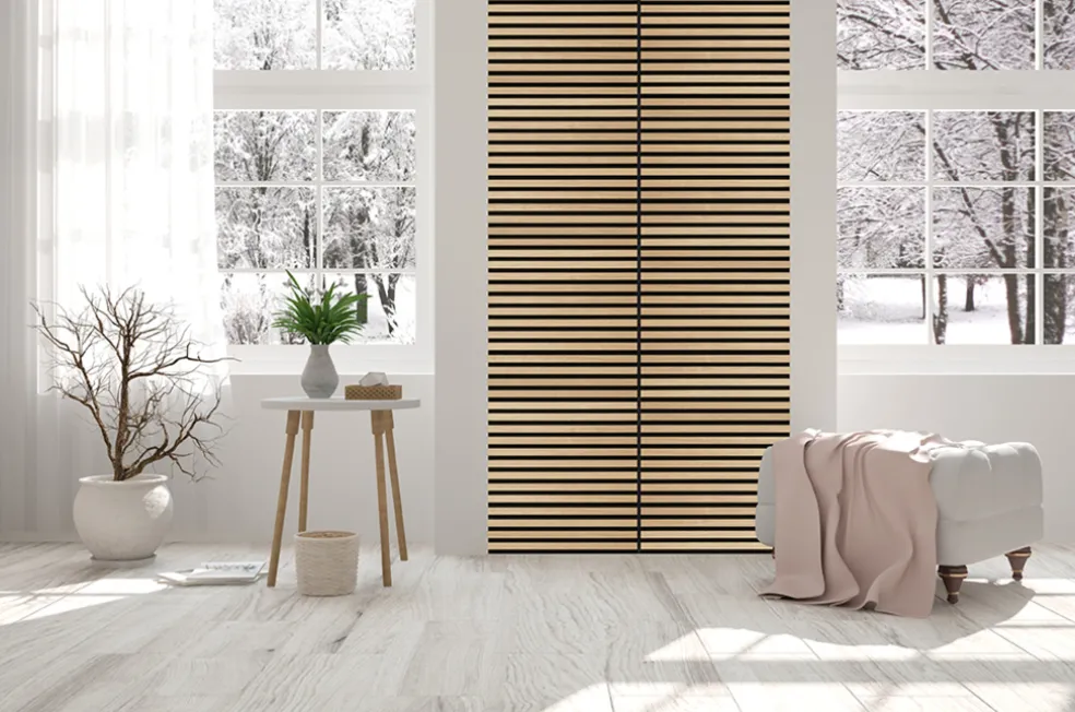 Akustikpanel Square Ash 22 x 520 x 520 mm 2-pack Fibrotech