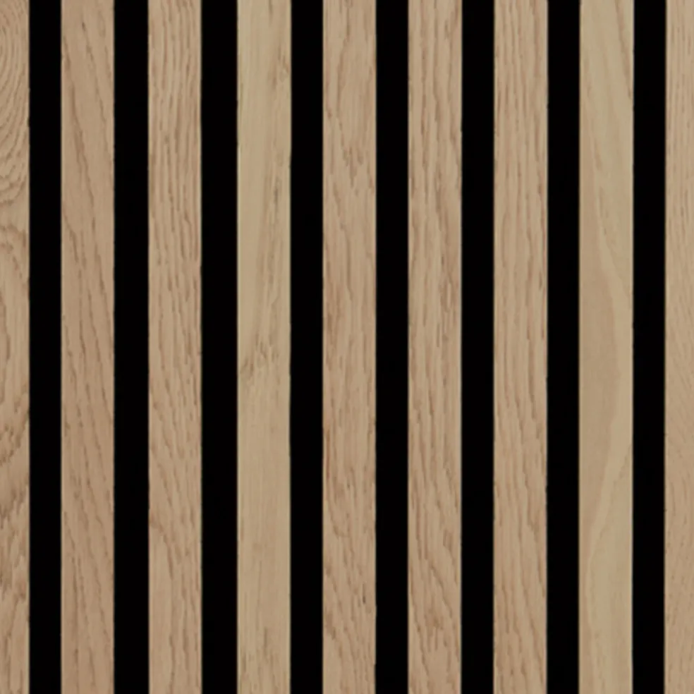 Akustikpanel Light Oak 22 x 605 x 2440 mm Fibrotech