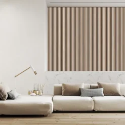 Akustikpanel Light Oak 22 x 605 x 2440 mm Fibrotech