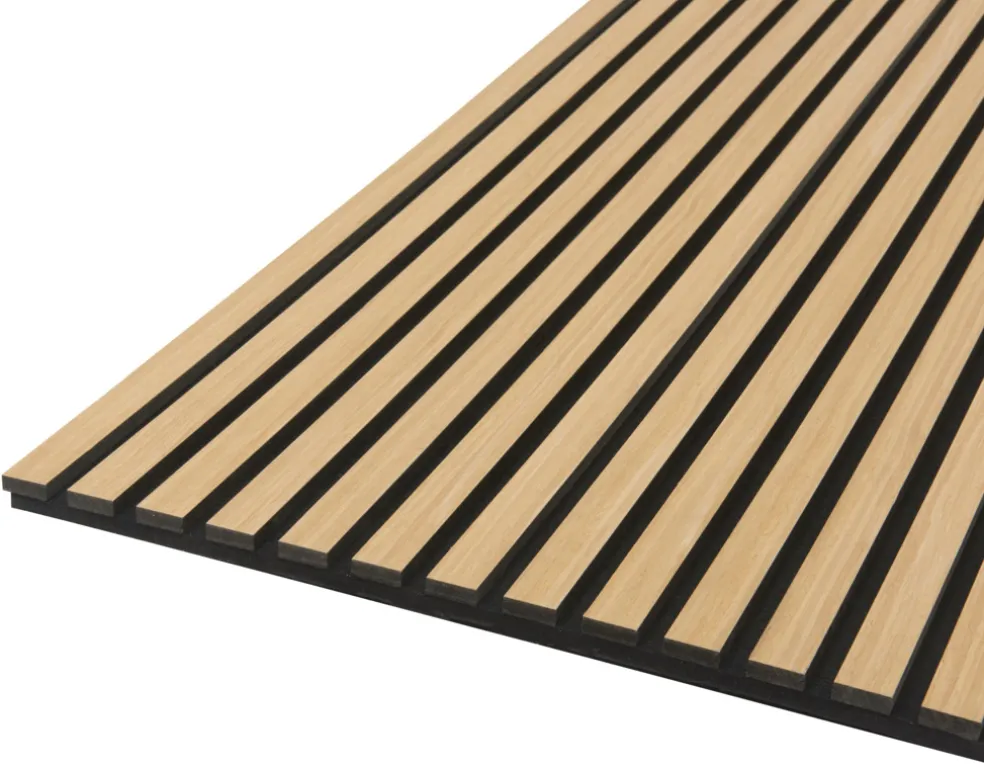 Akustikpanel Quanti Light Oak 18 x 520 x 2440 mm Fibrotech