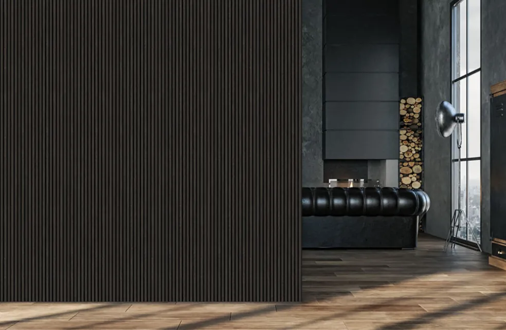 Avslutningslist Akustikpanel Walnut 3000 mm 2-pack Fibrotech
