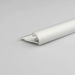 Avslutningsprofil PVC Alu-look 8 mm x 1 m
