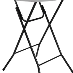 Barbord Ø80 x 110 cm Vit/Svart Sunlife