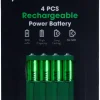 Batteri Uppladdningsbart AAA 4-pack