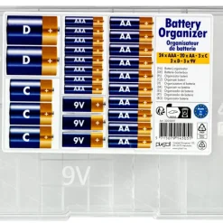 Batterilåda 6 fack Plast1