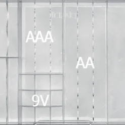 Batterilåda 6 fack Plast1