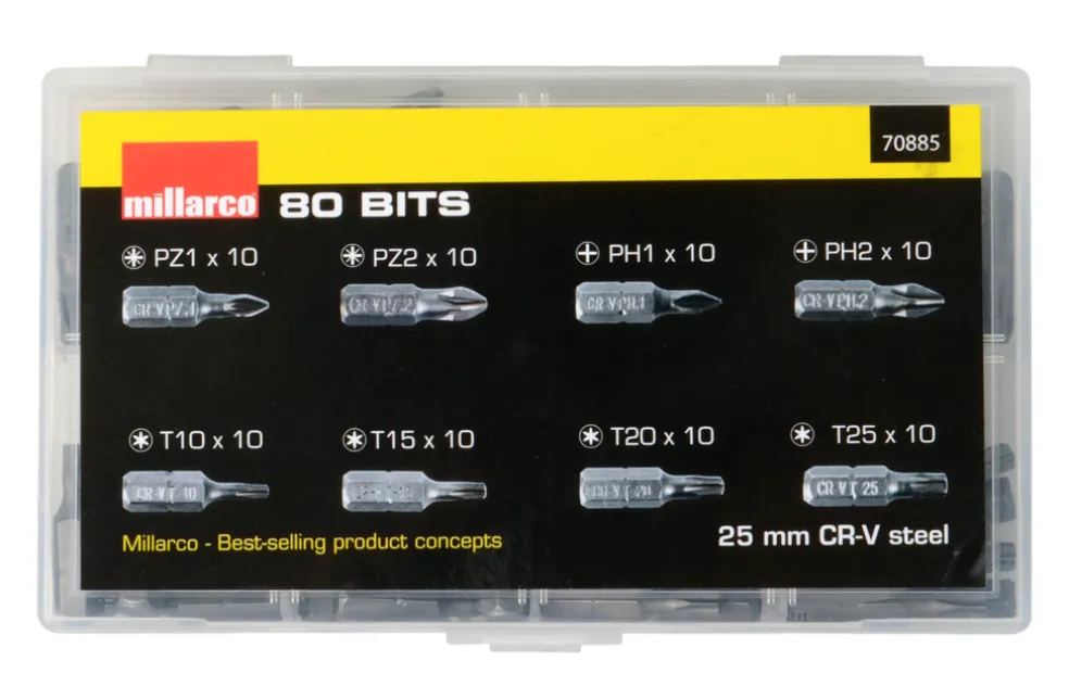 Bitsset 80 delar Millarco