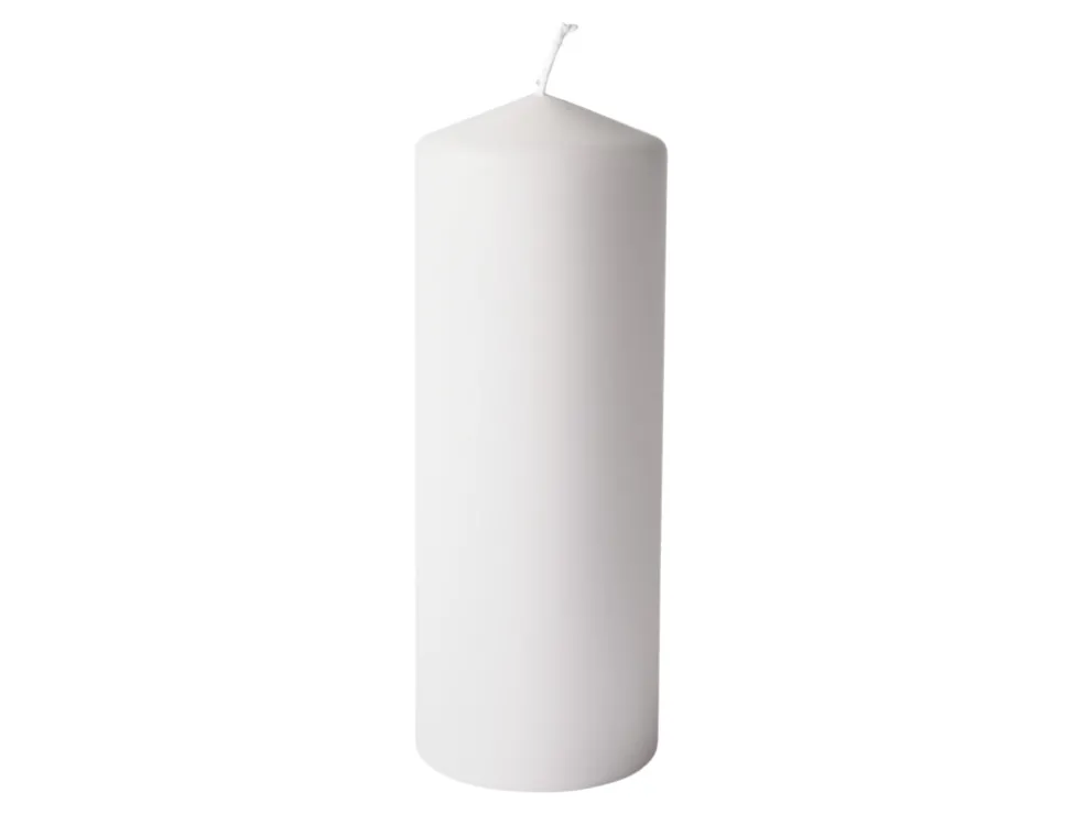 Blockljus Vit 18 cm