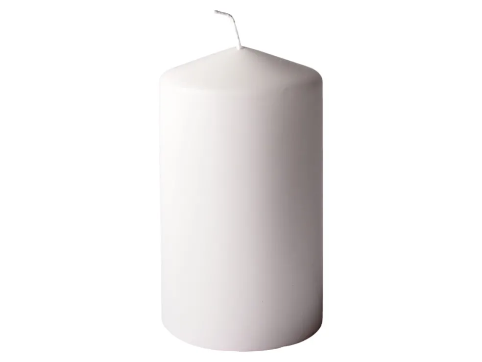 Blockljus Vit 12 cm