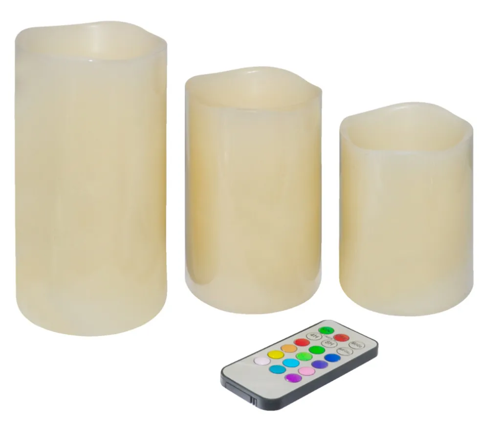 Blockljus LED 3-pack