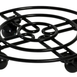 Blomvagn Stål Svart Ø30 cm Scan-Pot