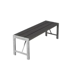 Bänk Nonwood/Stål Antracit 123 cm Hortus