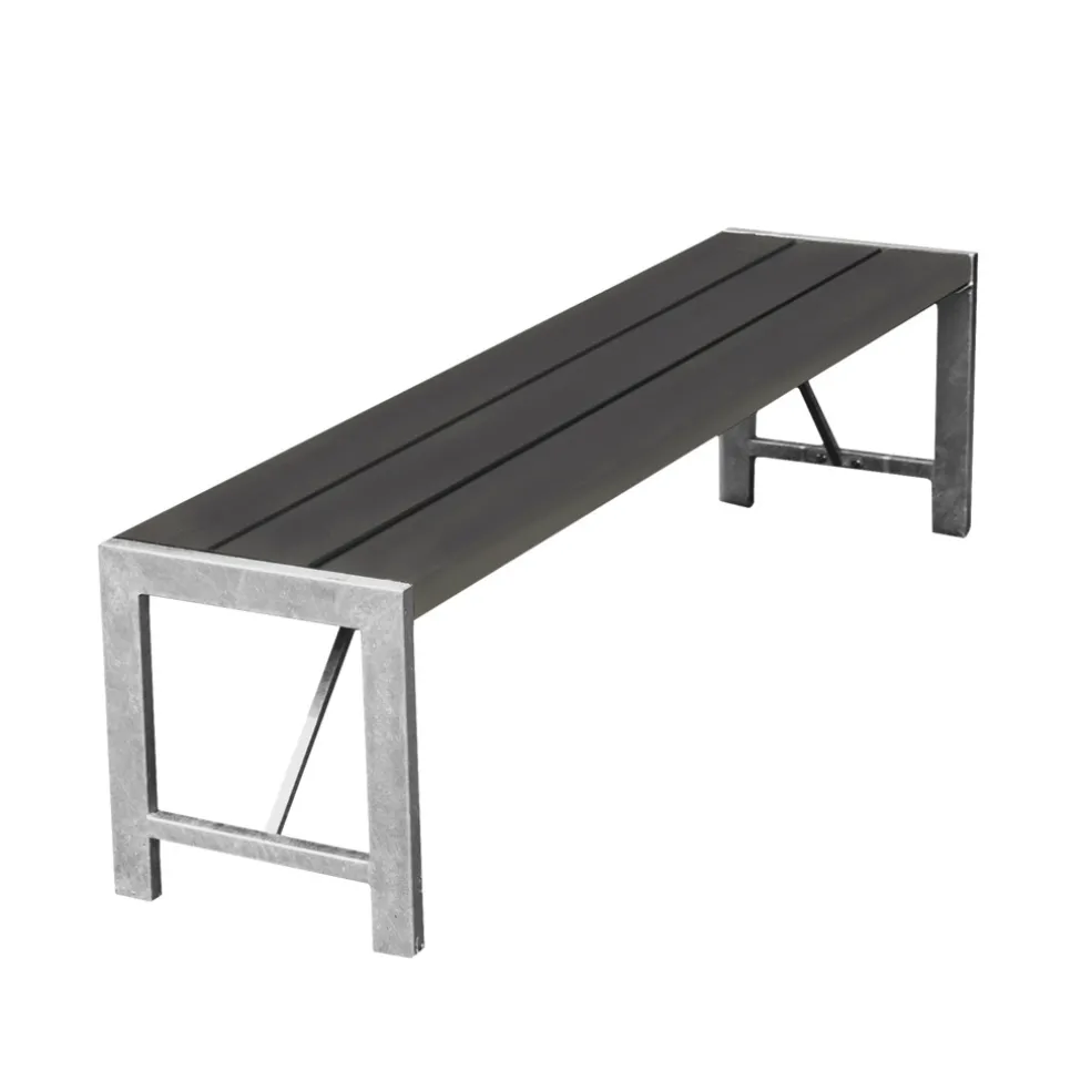Bänk Nonwood/Stål Antracit 180 cm Hortus