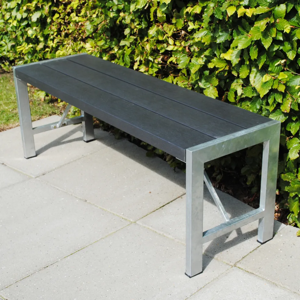 Bänk Nonwood/Stål Antracit 180 cm Hortus
