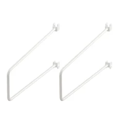 Bokstöd t/skena Vit 250 mm 2-pack Elfa