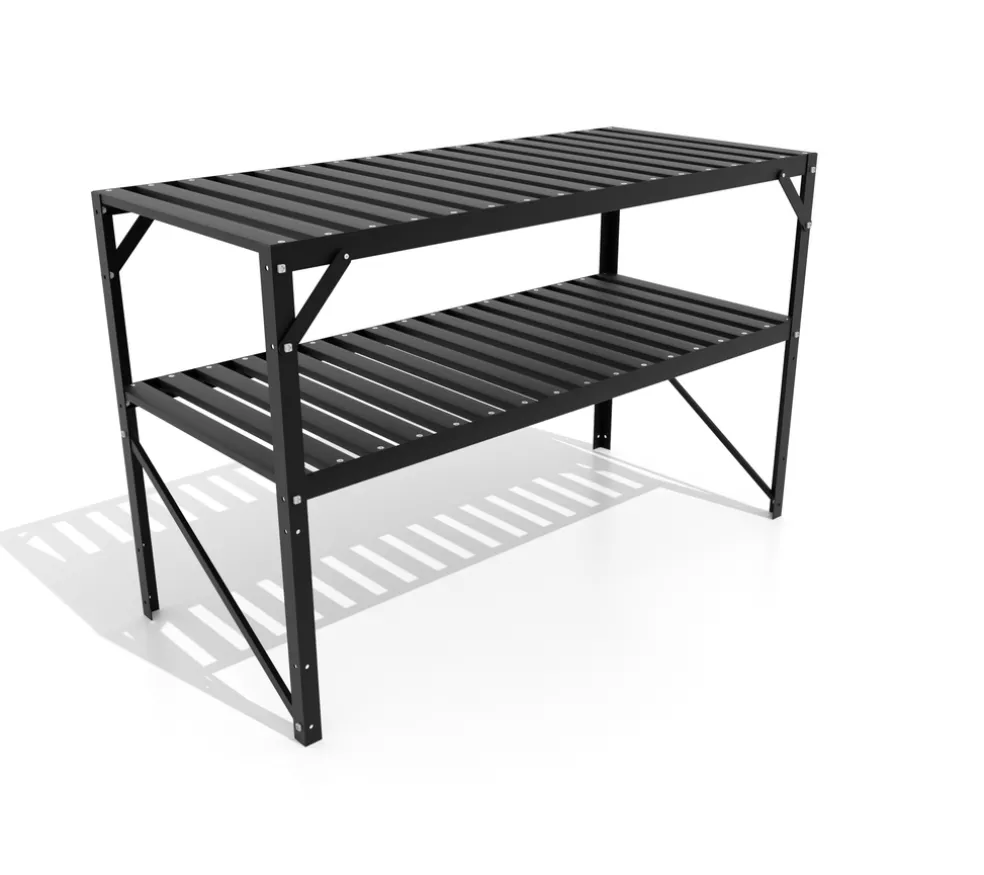Bord Växthus Svart 1,20 x 0,52 x 1,12 m Vitavia