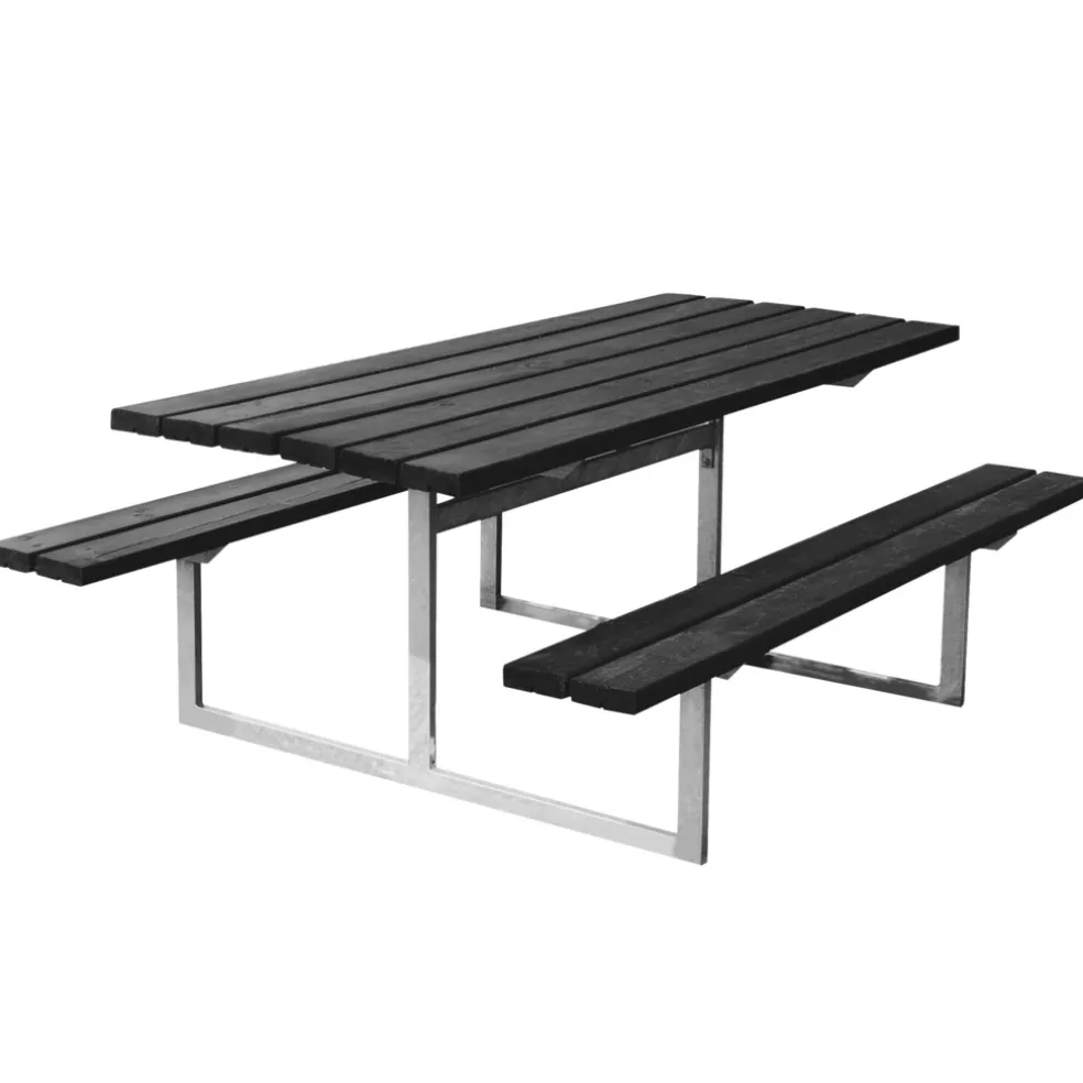 Bord-/bänkset Frigg Svart 175 x 140 cm Hortus