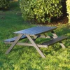Bord-/bänkset Junior A-modell Svart 116 x 109 cm Hortus
