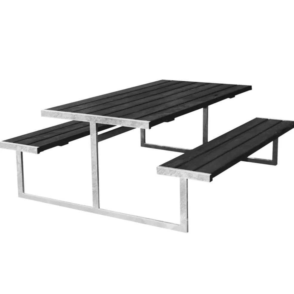 Bord-/bänkset Loke Svart 180 x 177 cm Hortus