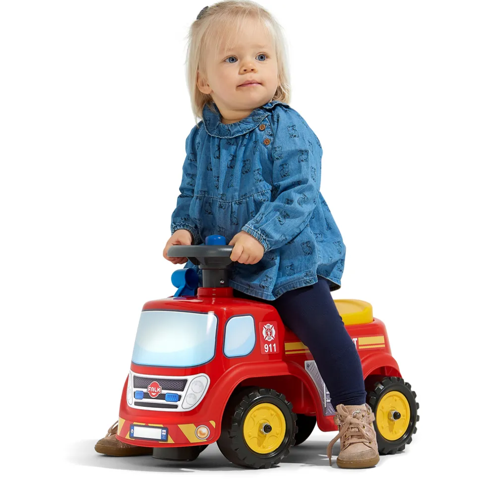 Brandbil Ride-On Röd Falk