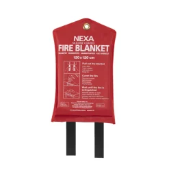 Brandfilt 120 x 120 cm Röd Nexa