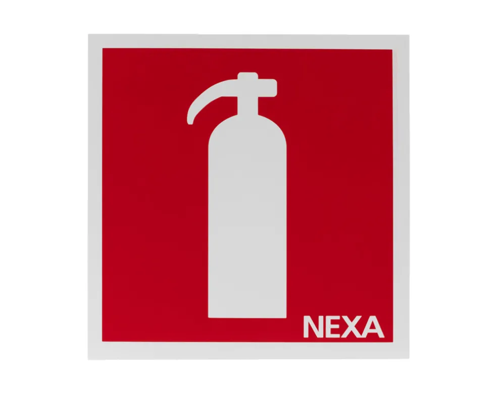 Brandskylt Brandsläckare 20 x 20 cm Nexa