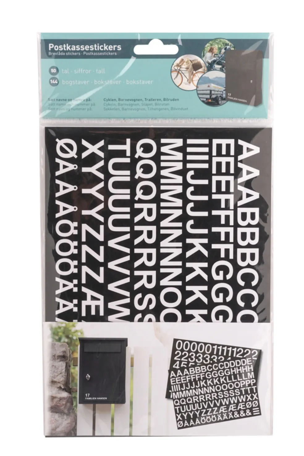 Brevlådestickers Vit