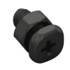 Bultar & Muttrar Rostfri Svart 10-pack Vitavia