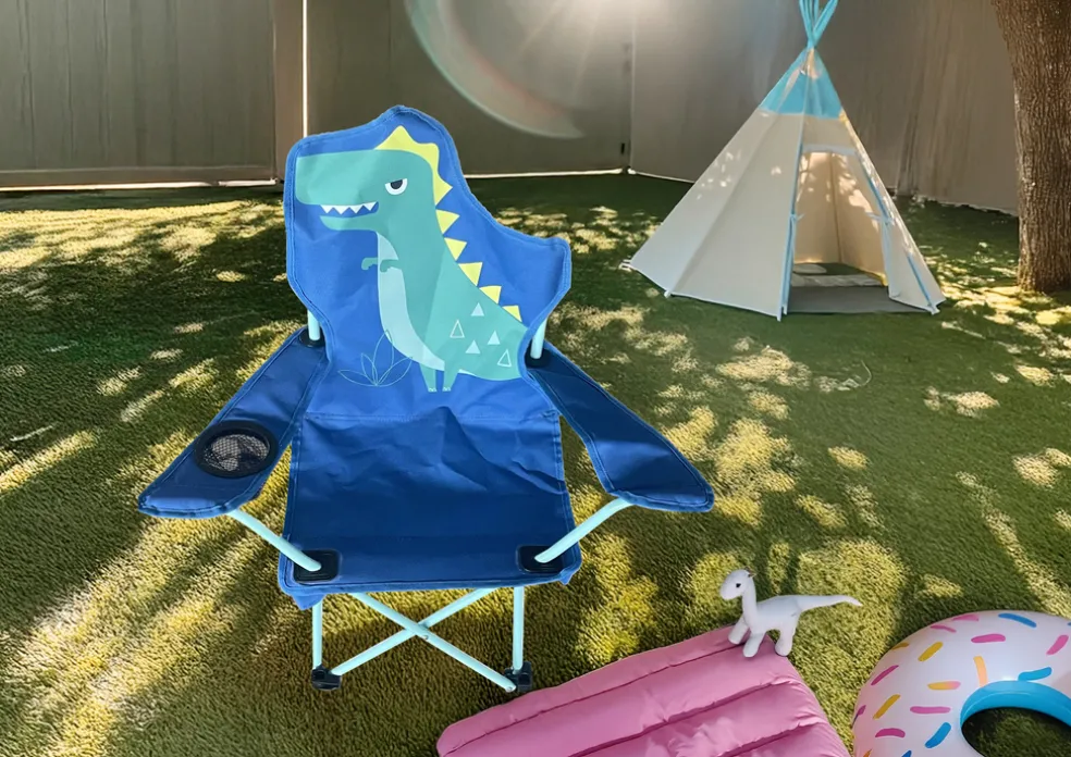 Campingstol Barn Dinosaurie 35 x 35 x 62 cm Sunlife