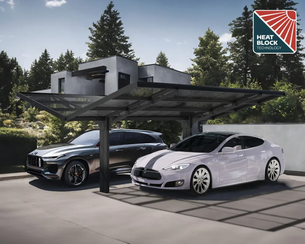 Carport Sydney Wings 572 x 586,5 cm Svart Canopia by Palram