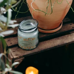 Citronella-ljus Grön 11 cm