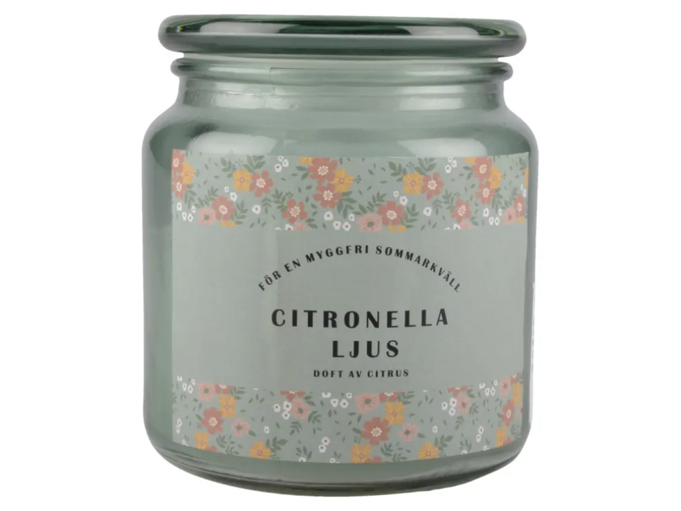 Citronella-ljus Grön 11 cm