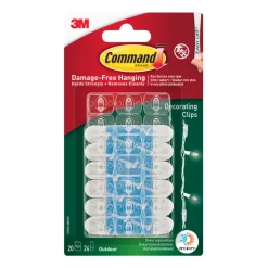 Dekorationsklämmor Utomhus 20-pack Command