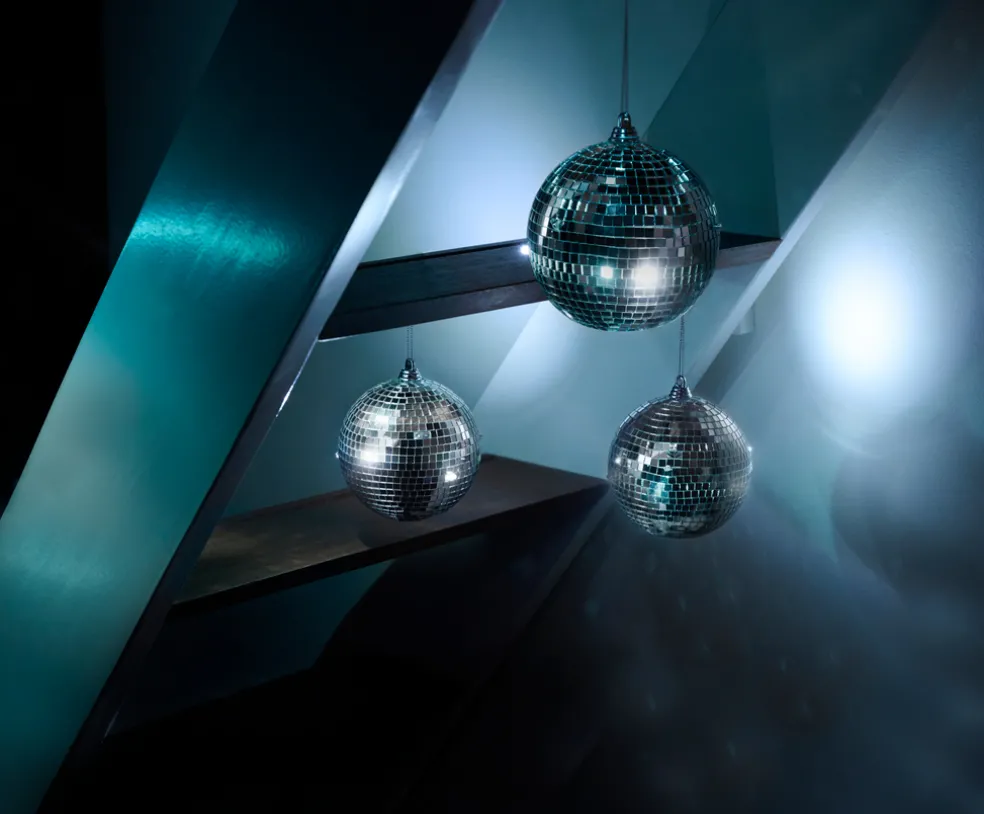 Discokula 6 LED Ø10 cm 3-pack Stemning