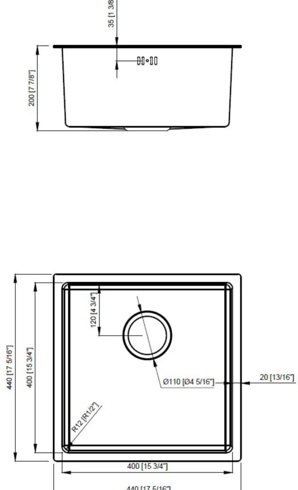 Diskho Mässing 440 x 440 mm