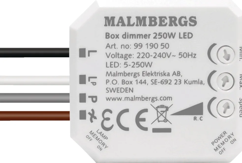Dosdimmer RC 5-250W LED Malmbergs