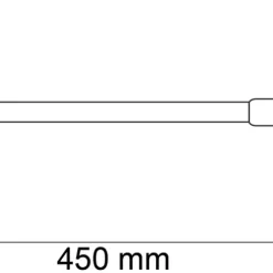 Dörrbroms 450 mm Vit Habo