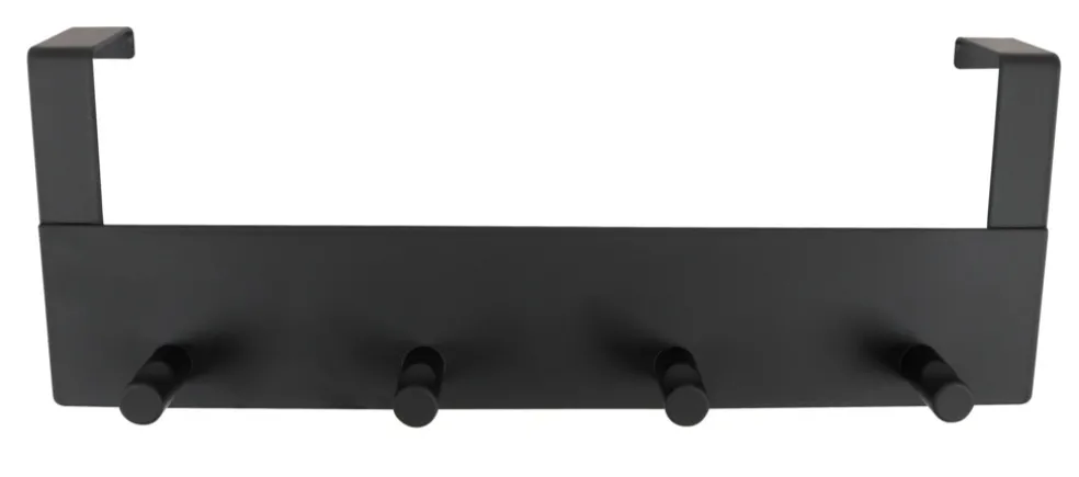 Dörrhängare 4 Knopp Stål Svart 32 cm Home>it