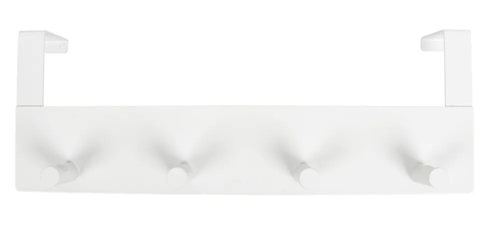 Dörrhängare 4 Knopp Stål Vit 32 cm Home>it