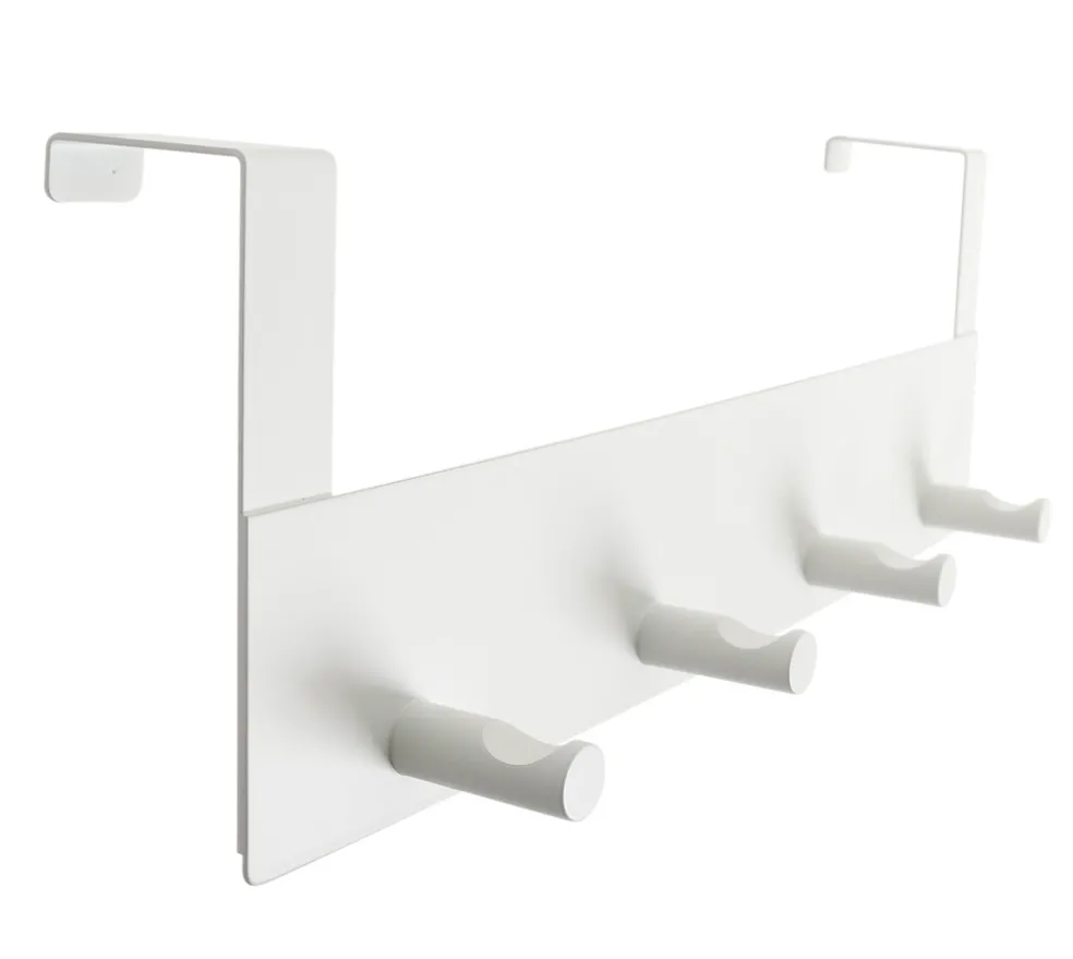 Dörrhängare 4 Knopp Stål Vit 32 cm Home>it