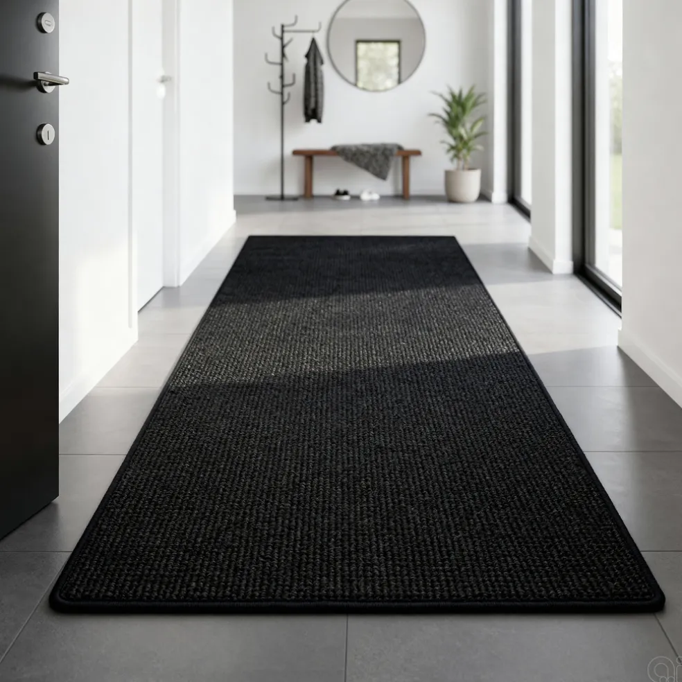 Dörrmatta Sisal Svart 70 x 140 cm