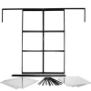 Dubbeldörrar Växthus Sirius 13000 Svart 1260 x 1970 mm Vitavia