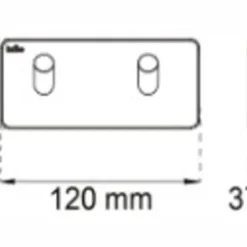 Dubbelkrok Edge 39 mm Svart Habo