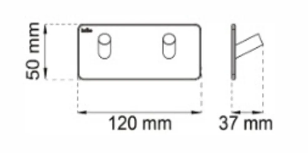 Dubbelkrok Edge 39 mm Svart Habo