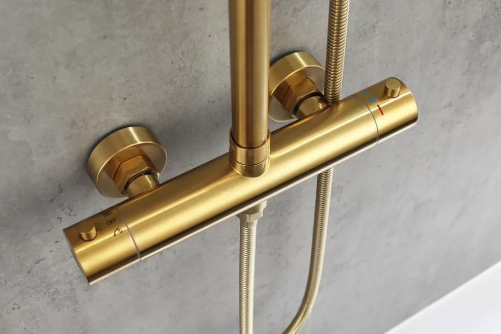 Duschstångset Mässing Ø250 mm